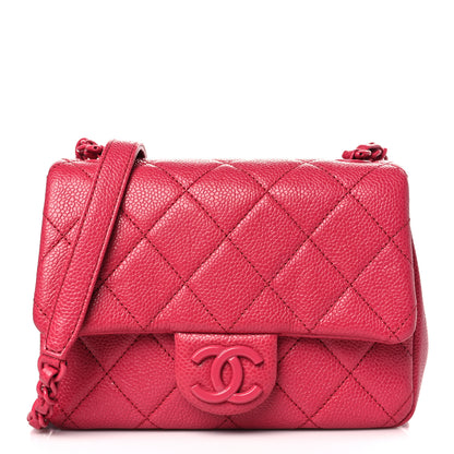 Chanel Caviar Quilted Mini Incognito Square Flap Dark Pink 1 of 9