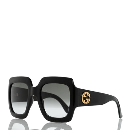 Gucci Acetate Square Frame Sunglasses GG0053S Black 1 of 8