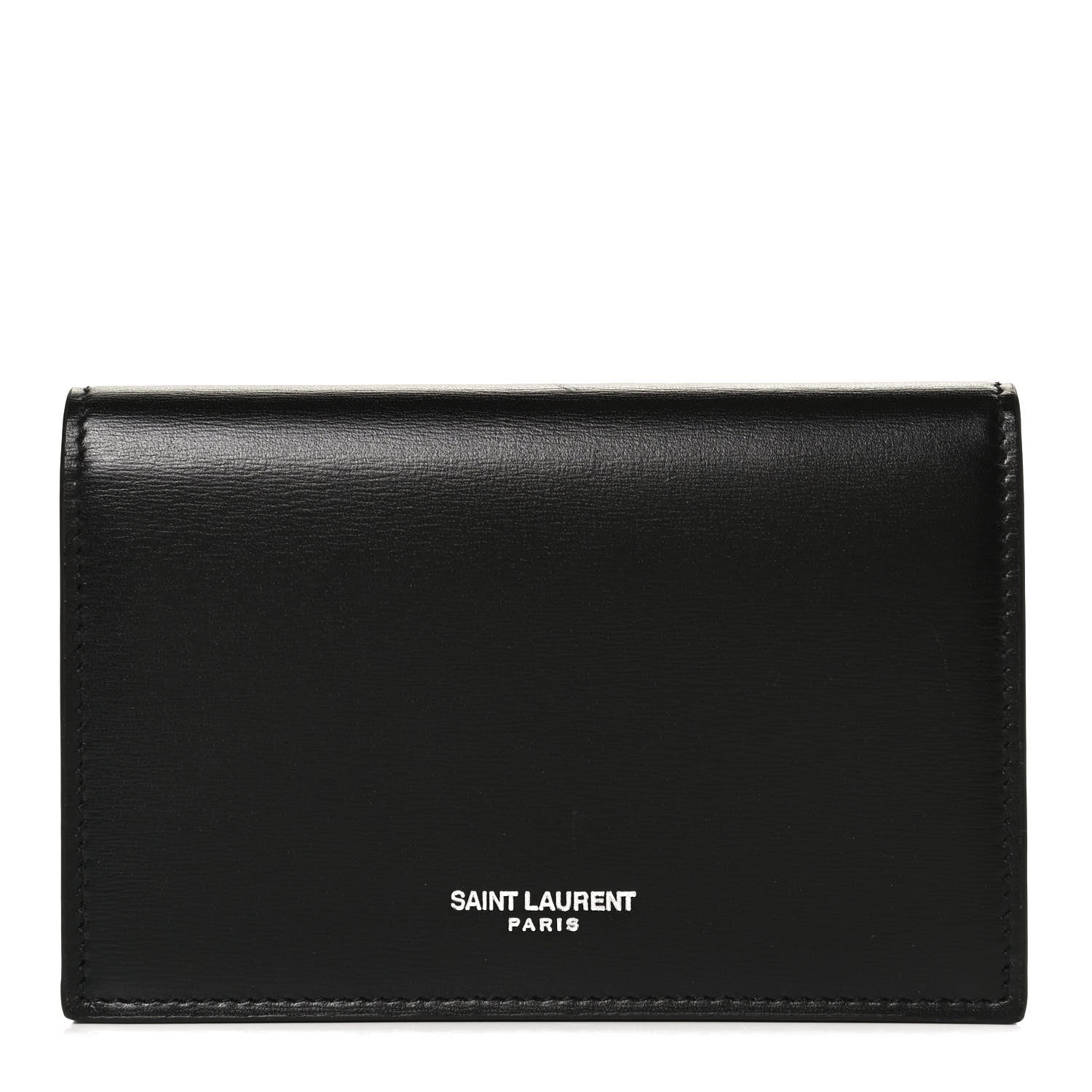 Saint Laurent Calfskin Fragments Flap Wallet Black 1 of 11