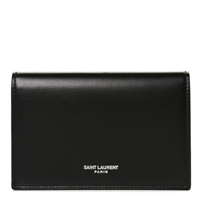 Saint Laurent Calfskin Fragments Flap Wallet Black 1 of 11