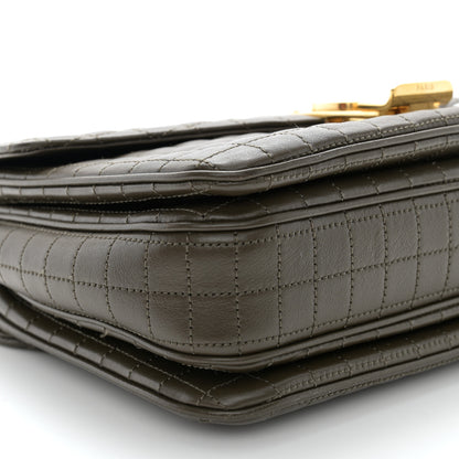 Celine Calfskin Quilted Medium C Bag Khaki 9 of 12