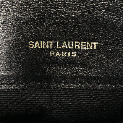 Saint Laurent Crocodile Embossed Monogram Phone Holder Crossbody Black 6 of 10