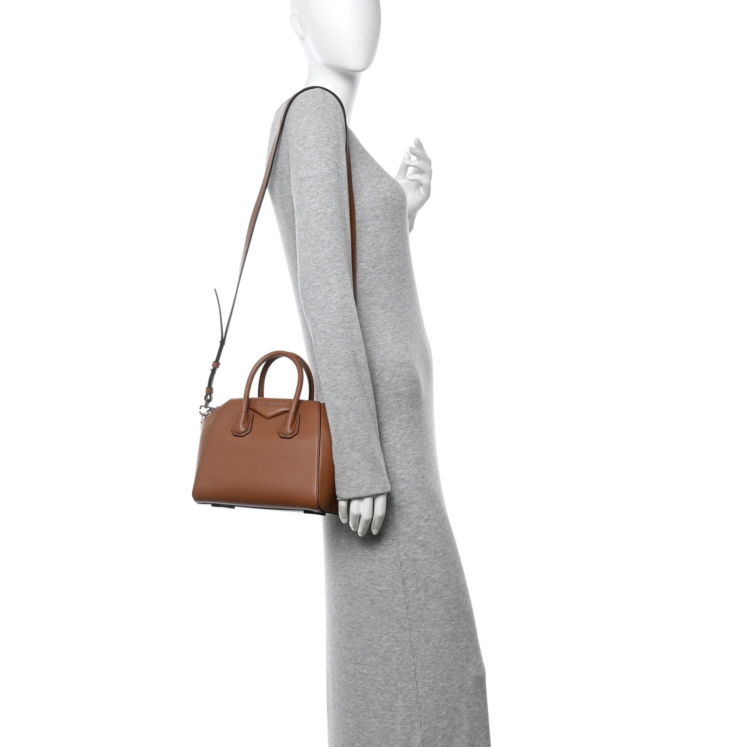 Givenchy Sugar Goatskin Mini Antigona Caramel 2 of 12