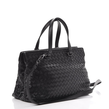 Bottega Veneta Nappa Intrecciato Medium Top Handle Tote Nero Black 3 of 8