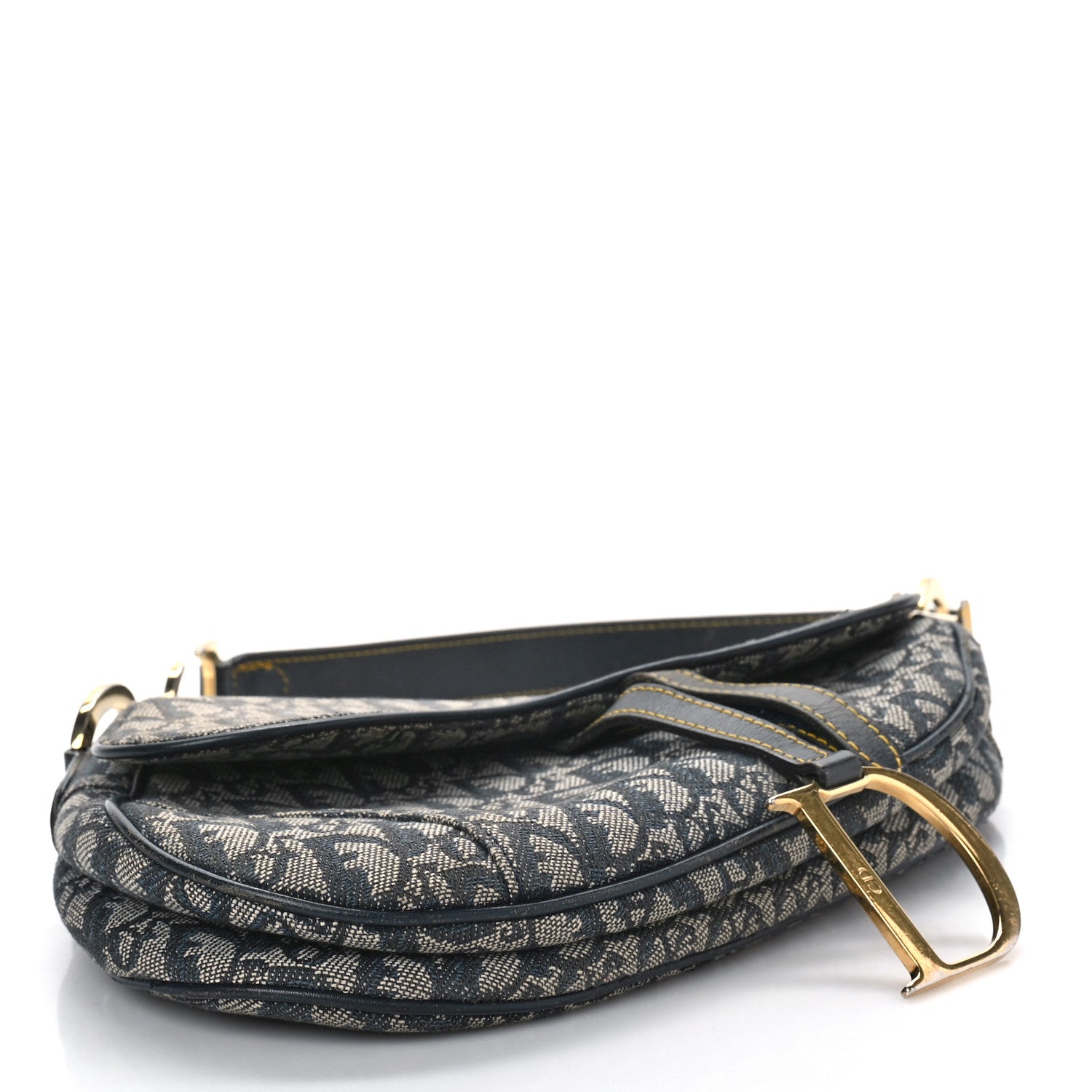 Christian Dior Monogram Saddle Bag Blue 4 of 9