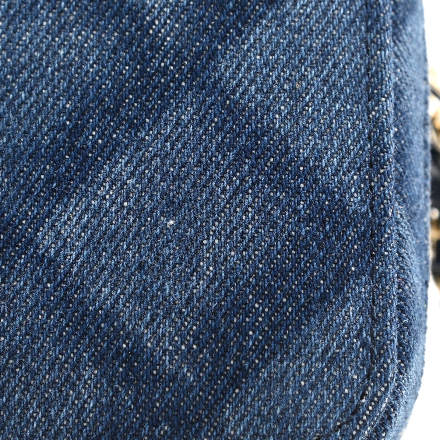 Printed Denim CC Camera Case Blue