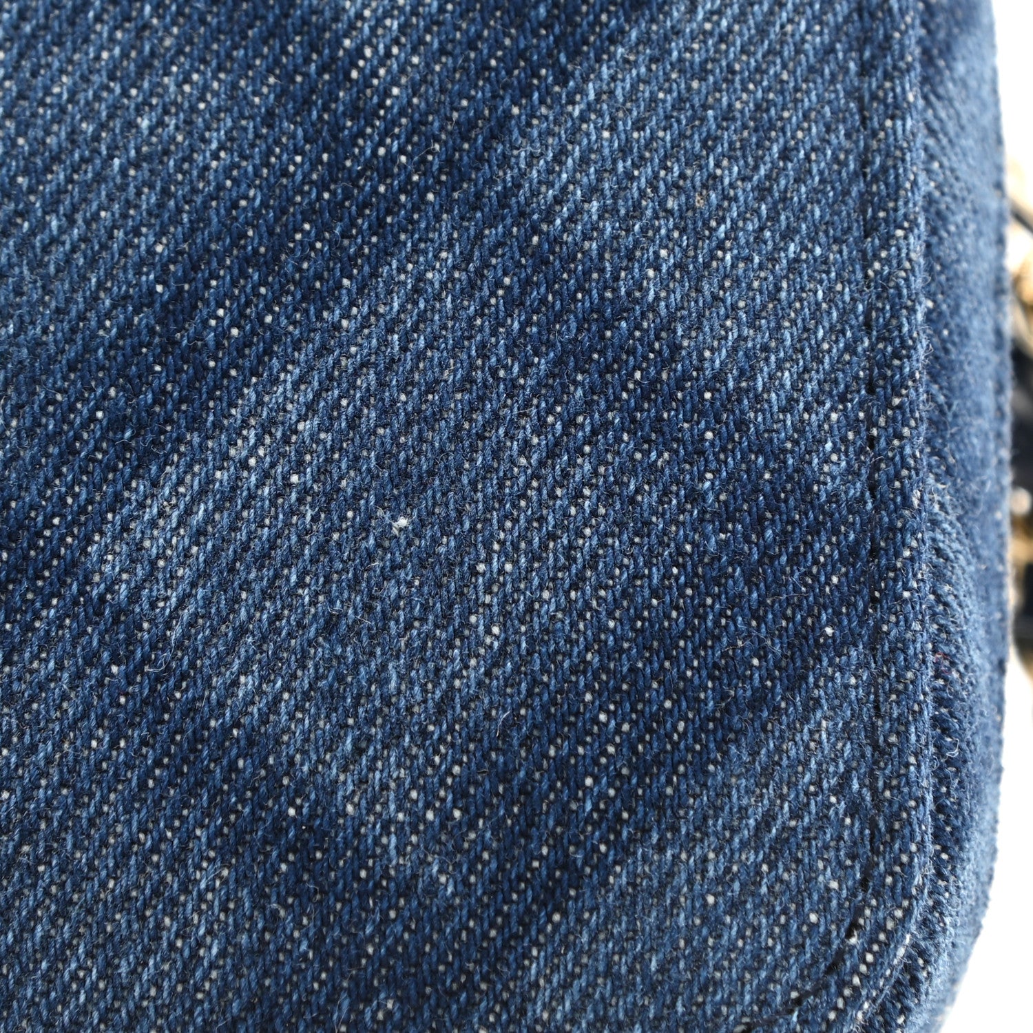Chanel Printed Denim CC Camera Case Blue 9 of 10