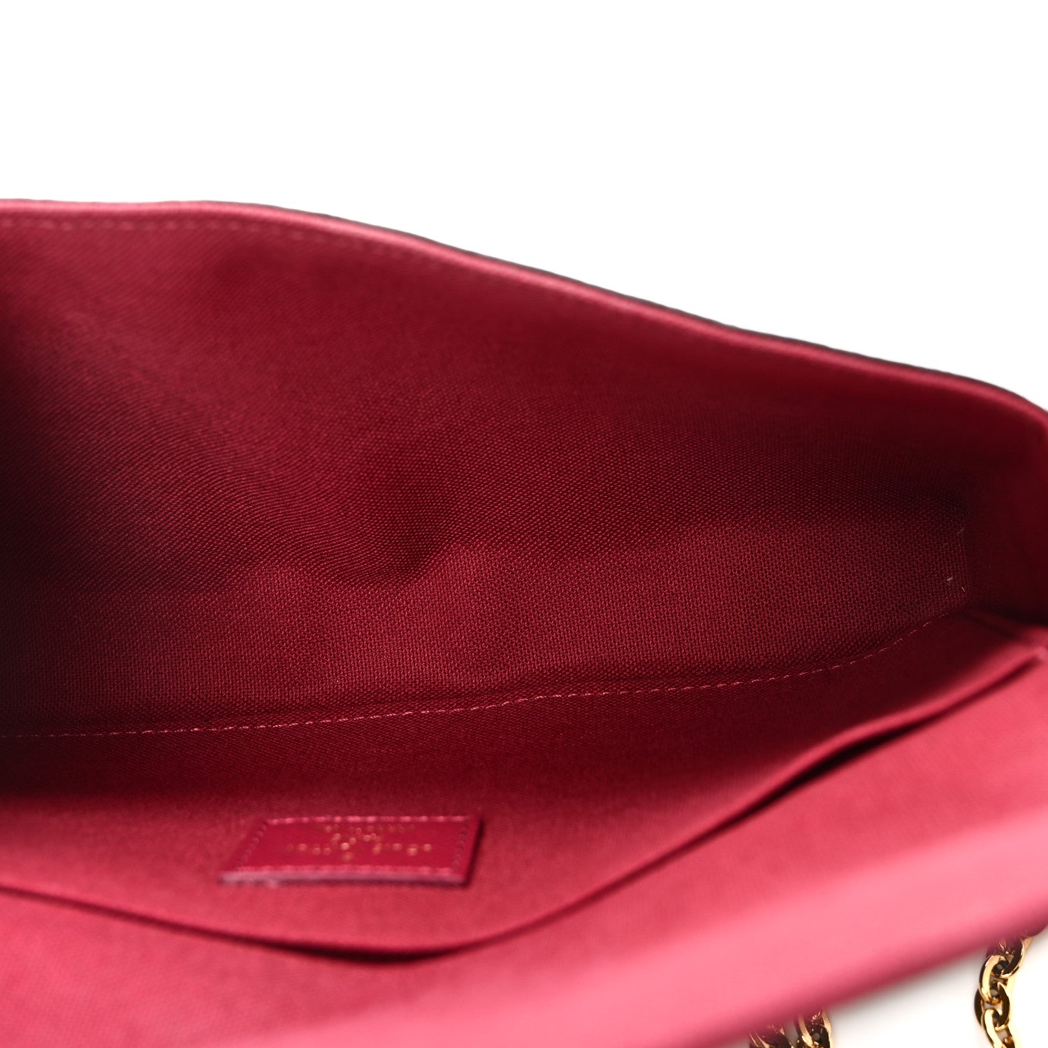 Louis Vuitton Monogram Pochette Felicie Chain Wallet Fuchsia 6 of 10