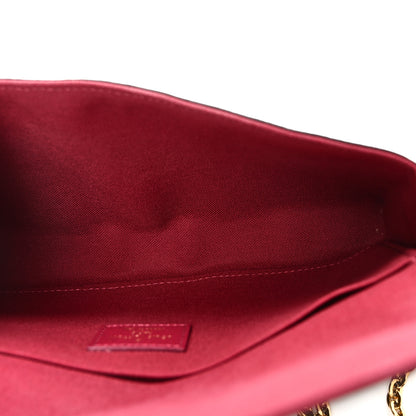 Louis Vuitton Monogram Pochette Felicie Chain Wallet Fuchsia 6 of 10