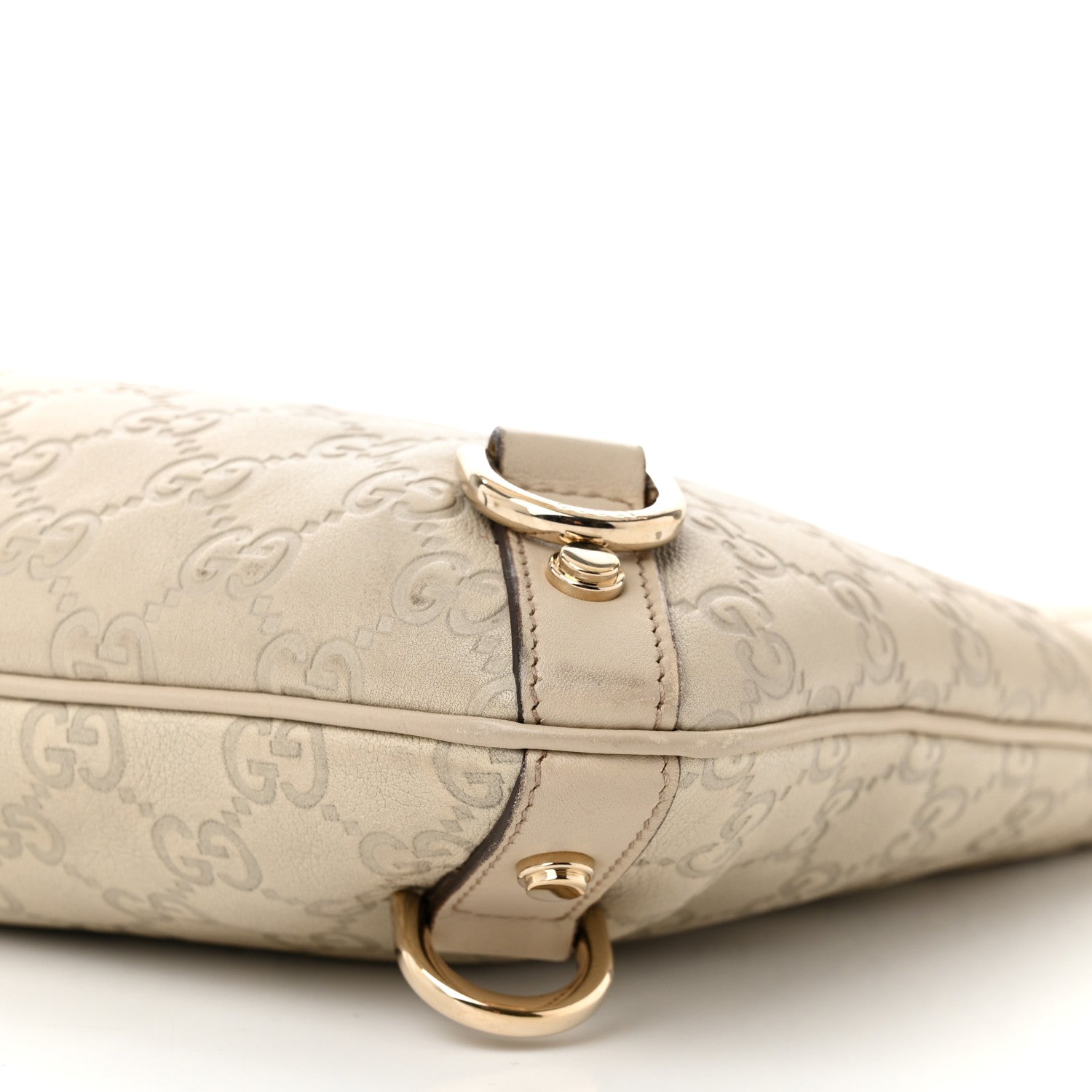 Gucci Guccissima Abbey Messenger Bag Off White 10 of 15