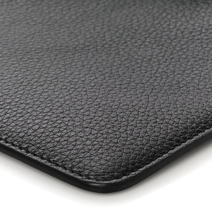 Salvatore Ferragamo Calfskin Wristlet Clutch Black 8 of 8