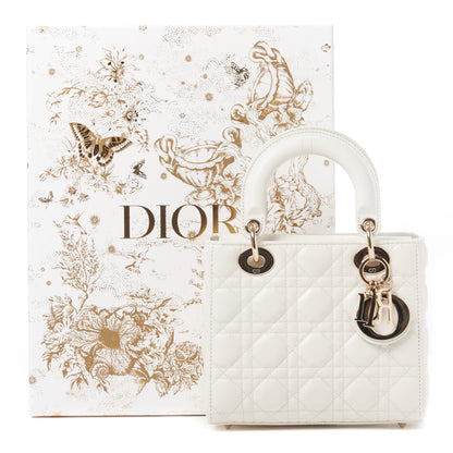 Christian Dior Lambskin Cannage Small My ABCDior Lady Dior White 11 of 11