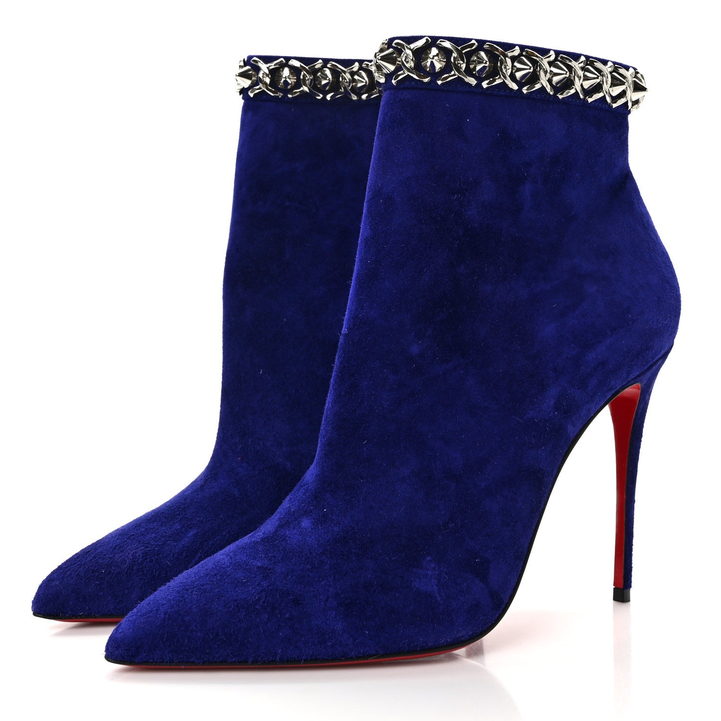 Suede Booty Chain 100 Ankle Boots 37.5 Night