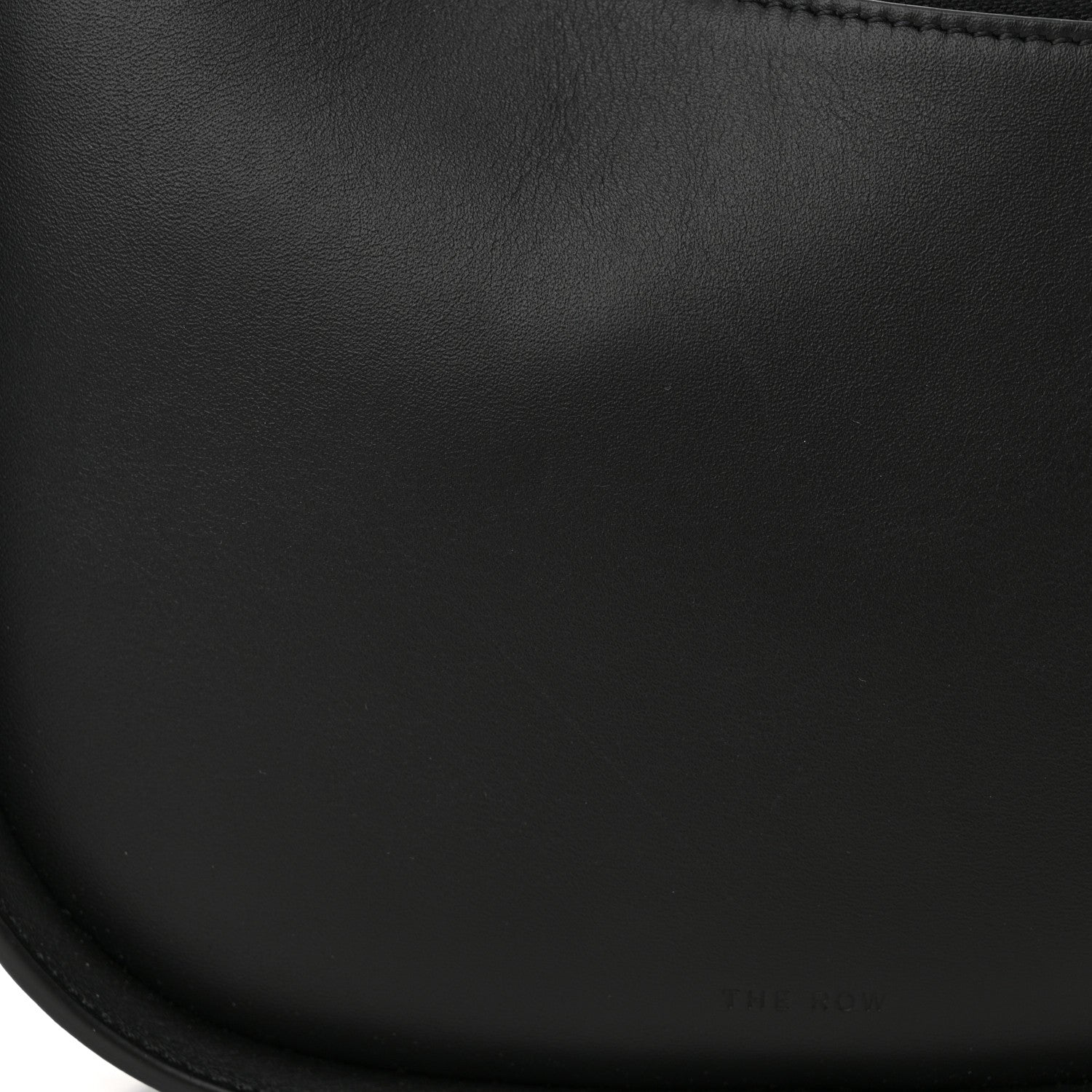 The Row Smooth Calfskin Half Moon Shoulder Bag Black 10 of 10