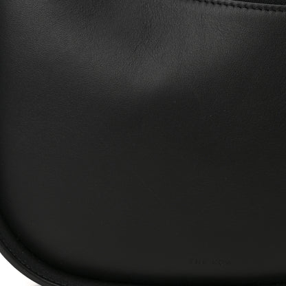 The Row Smooth Calfskin Half Moon Shoulder Bag Black 10 of 10