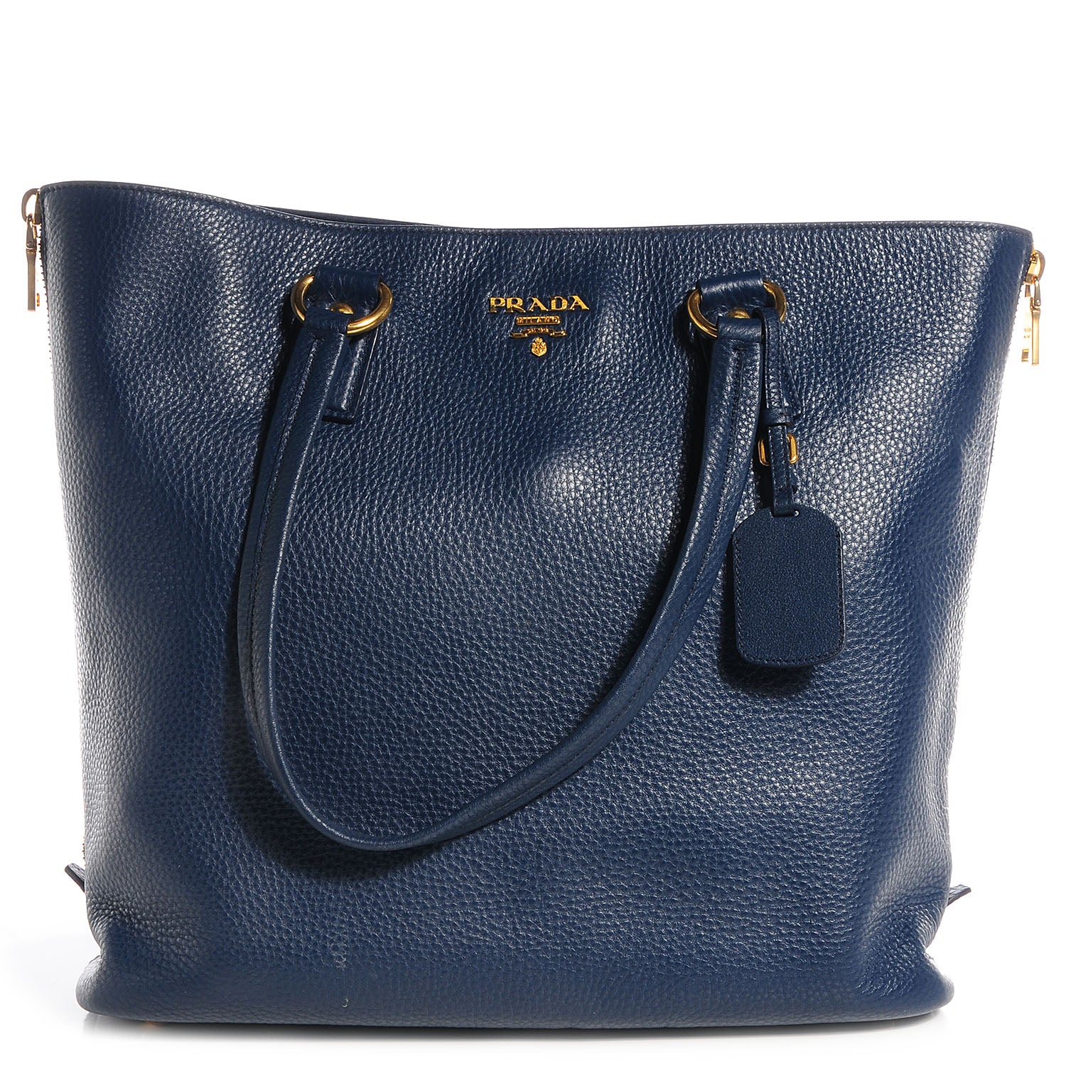 Prada Cervo Deerskin Zipper Detail Tote Bleuette 1 of 11