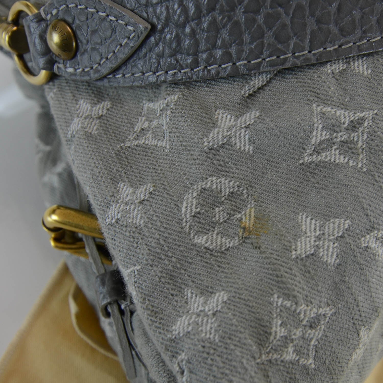Louis Vuitton Denim Neo Cabby MM Grey 7 of 11