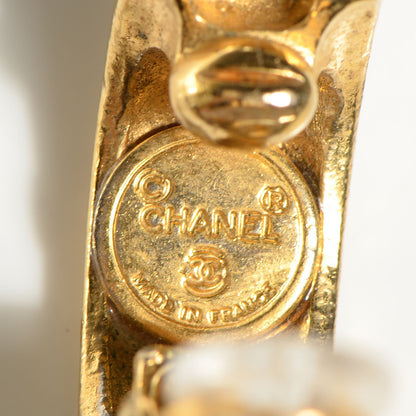 Chanel Hoop Clip On Earrings Gold 4 of 4