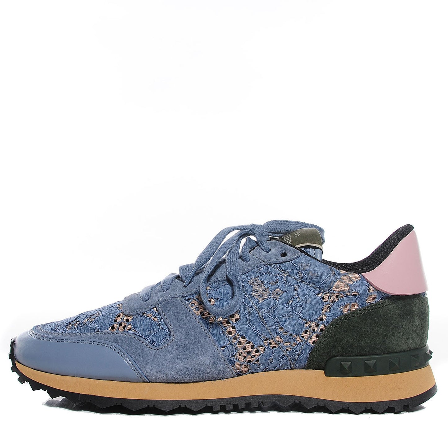 Macrame Lace Suede Camouflage Womens Rockrunner Sneakers 39 Multicolor