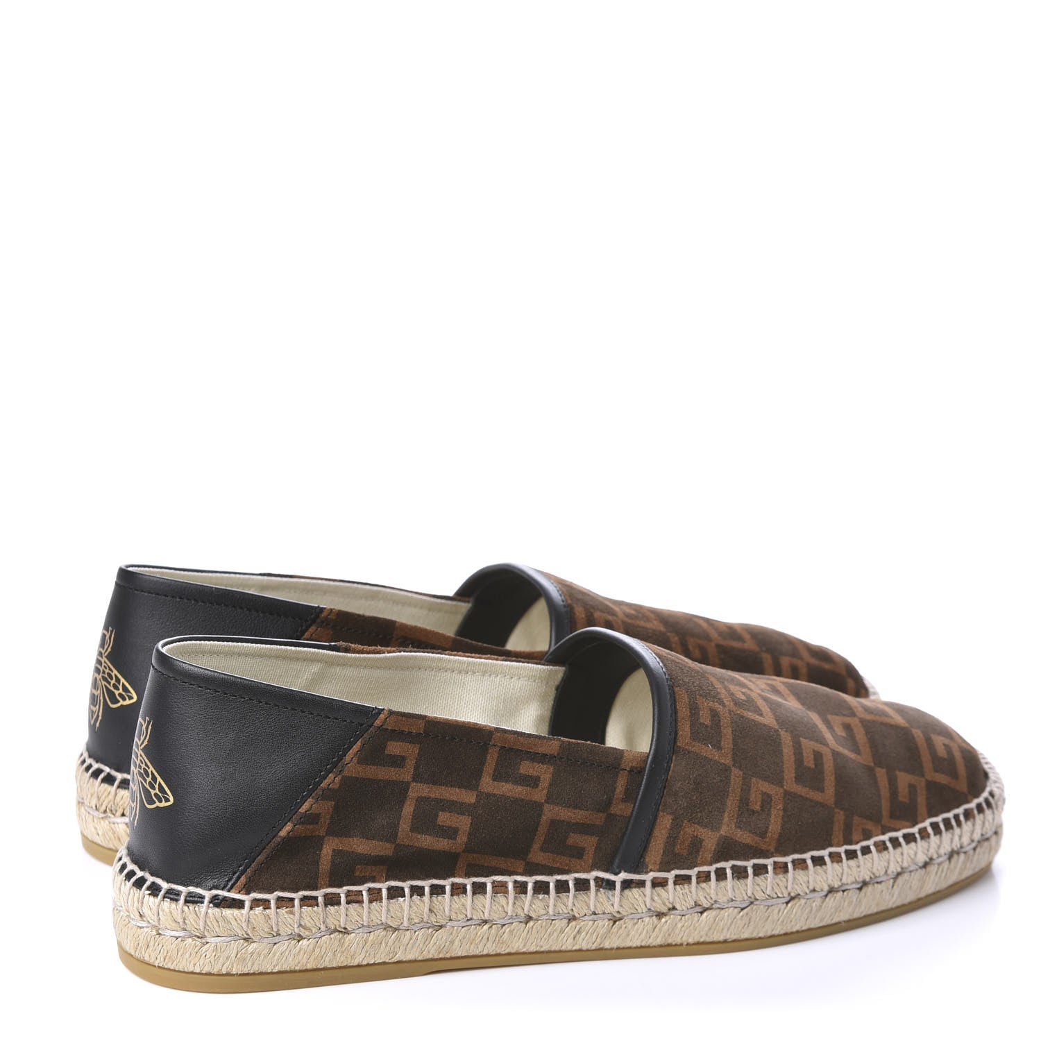Gucci Suede Square G Mens Espadrilles 9 Sigaro 4 of 12