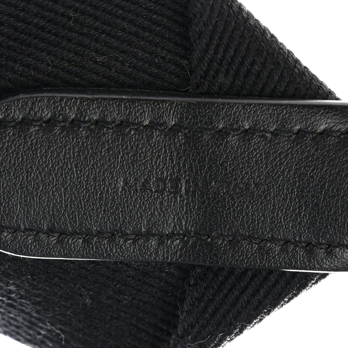 Jacquard Wool Logo Short Strap Black Beige