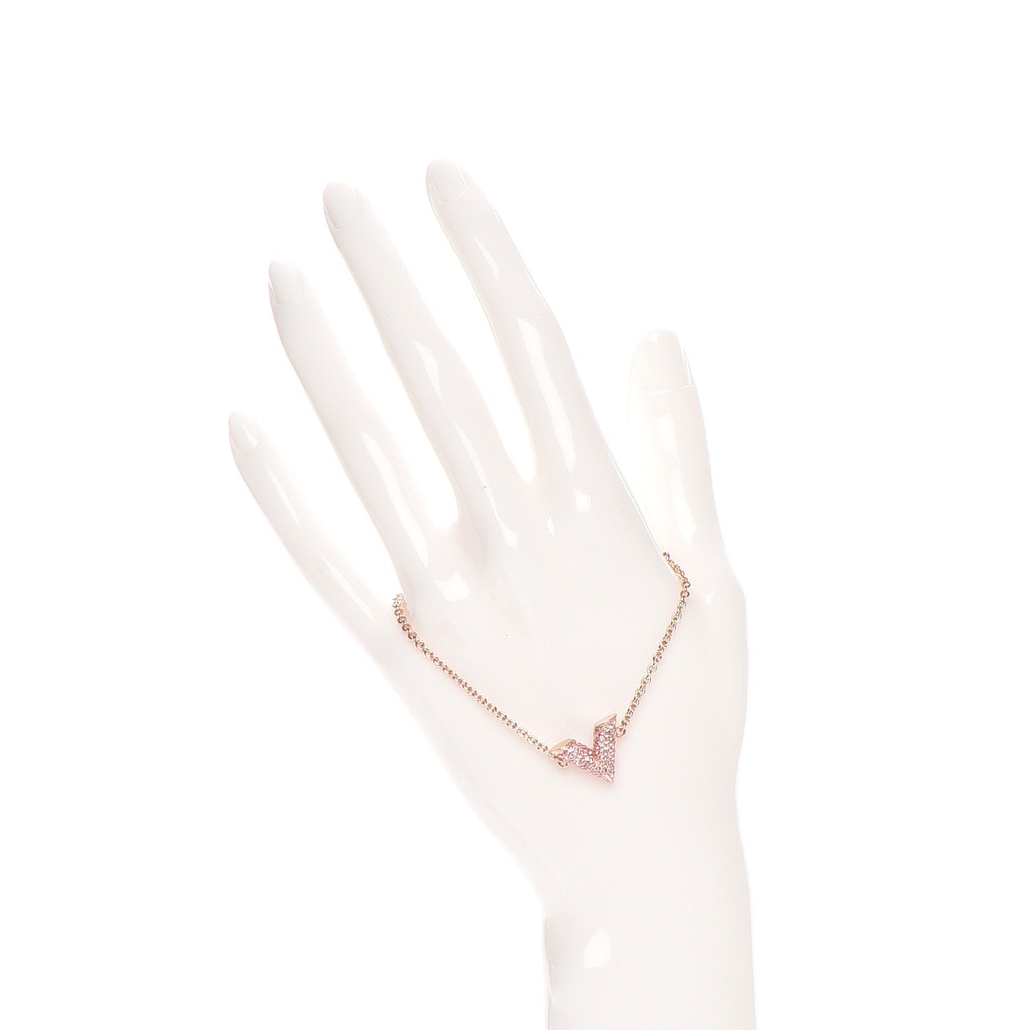 Louis Vuitton Swarovski Essential V Strass Bracelet Rose Gold 2 of 7