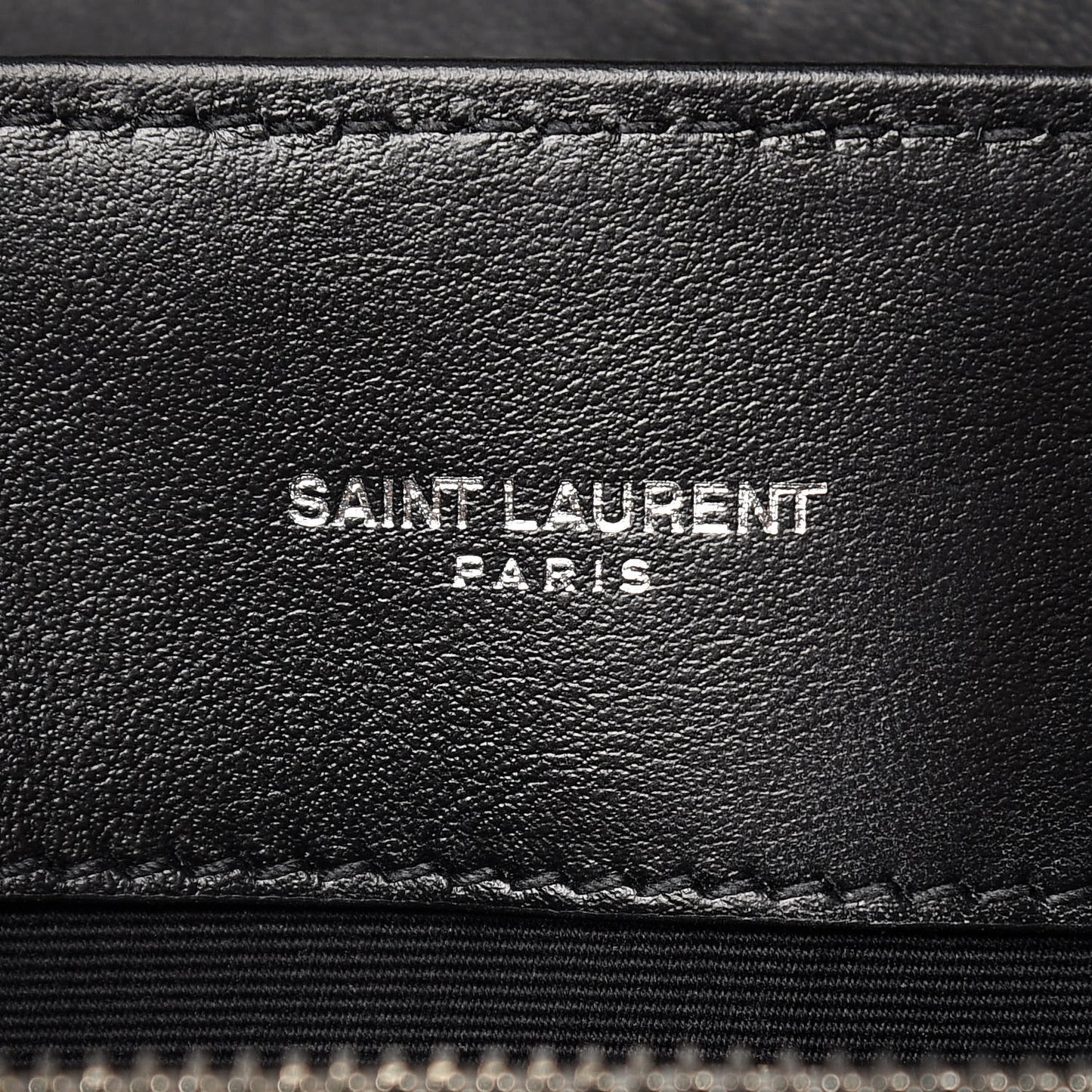 Calfskin Y Quilted Monogram Medium Loulou Satchel Black