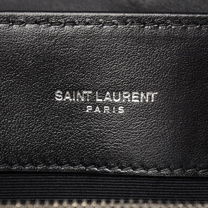 Saint Laurent Calfskin Y Quilted Monogram Medium Loulou Satchel Black 7 of 10