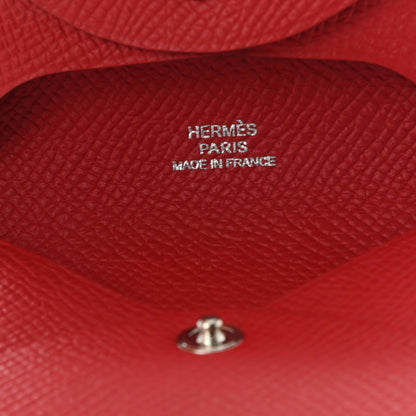 Hermes Epsom Bastia Coin Purse Rouge Casaque 6 of 6