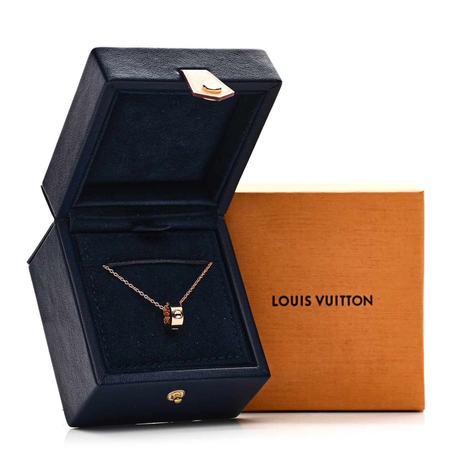 18K Pink Gold Empreinte Pendant Necklace