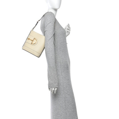 Gucci Arabella Calfskin Horsebit 73 Mini Bucket Bag White 2 of 12