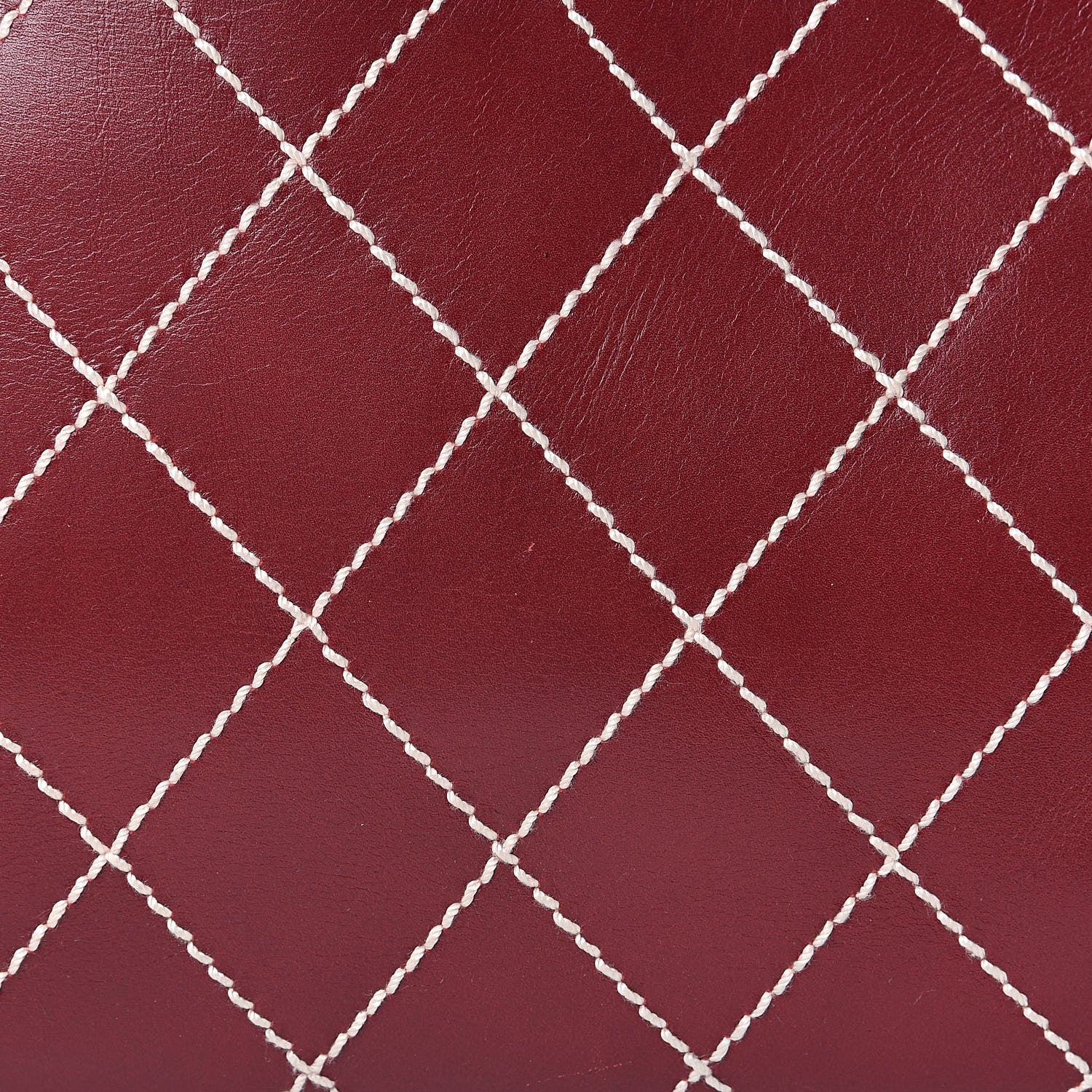 Chanel Calfskin Wild Stitch Large Tote Burgundy 8 of 13