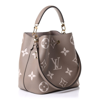 Louis Vuitton Empreinte Monogram Giant Neonoe MM Tourterelle Creme 3 of 9