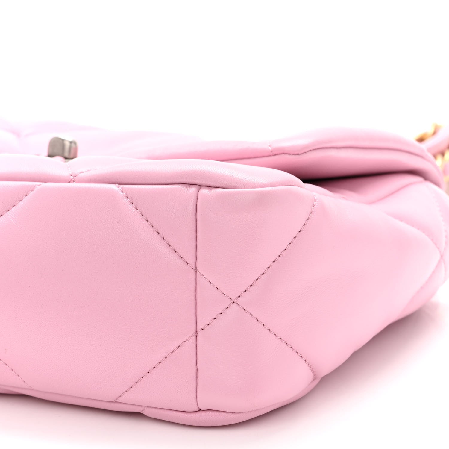 Chanel Lambskin Quilted Medium Chanel 19 Flap Pink 10 of 11