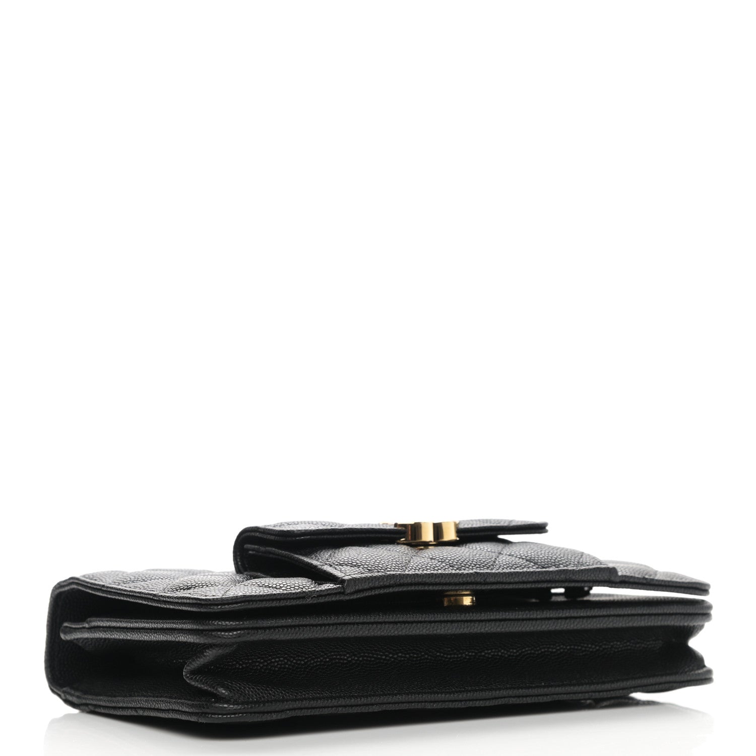 Chanel Caviar Quilted Pocket Twins Wallet On Chain WOC Black 4 of 12