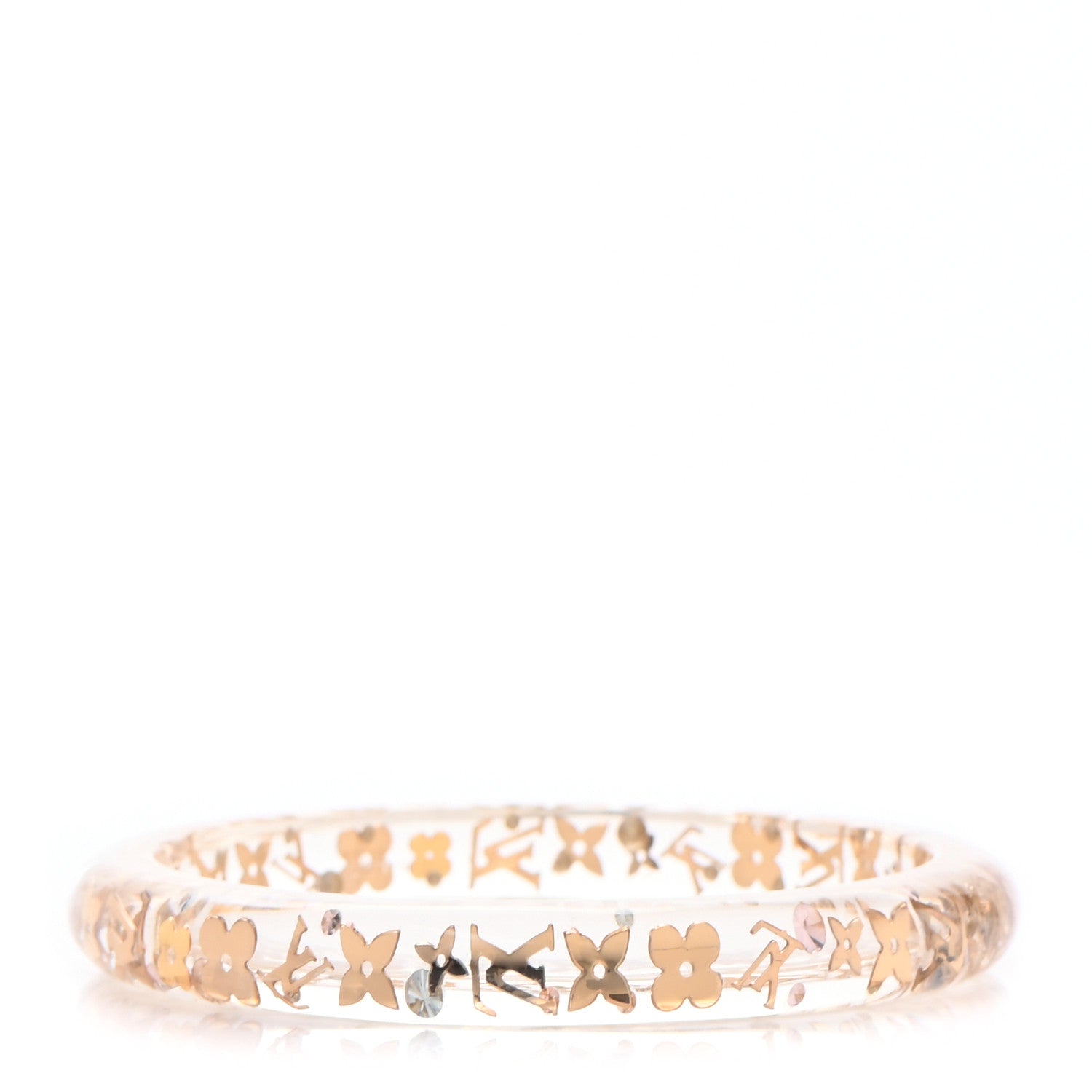 Louis Vuitton Resin Swarovski Small Inclusion Bracelet PM Transparent 1 of 4
