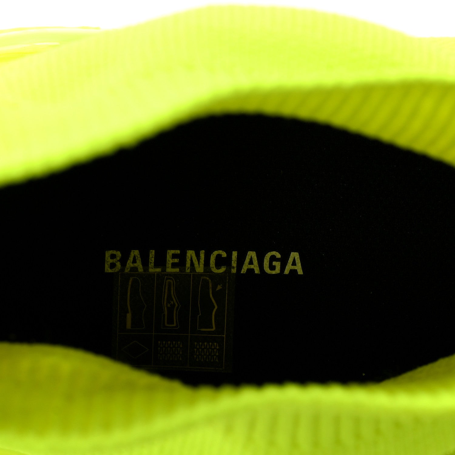 Balenciaga Neoprene Knit Womens Speed Clear Sole Sneakers 37 Yellow Fluo 8 of 10