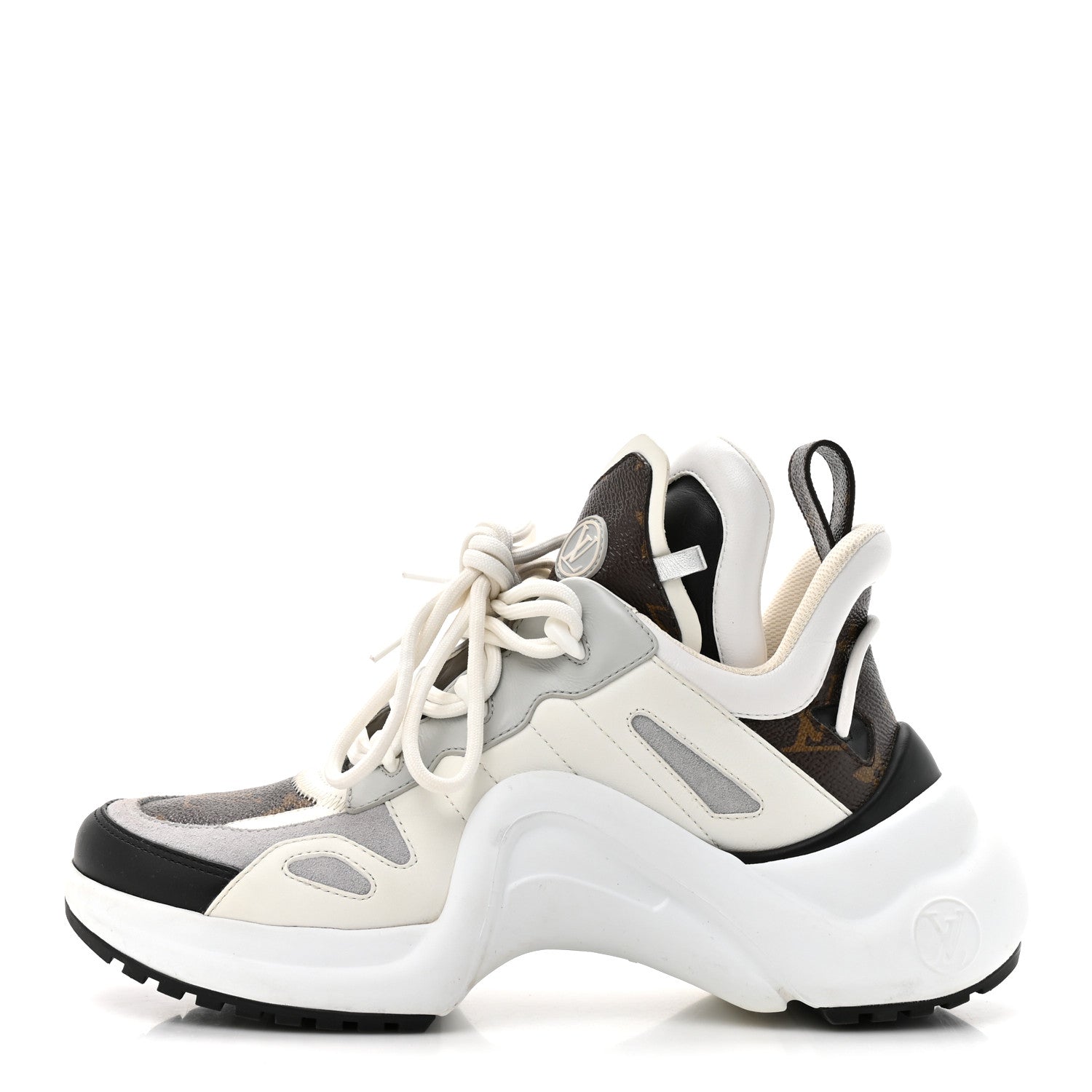 Louis Vuitton Patent Monogram LV Archlight Sneakers 38 White 1 of 12