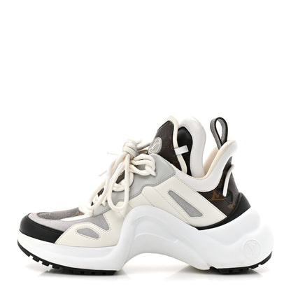 Louis Vuitton Patent Monogram LV Archlight Sneakers 38 White 1 of 12