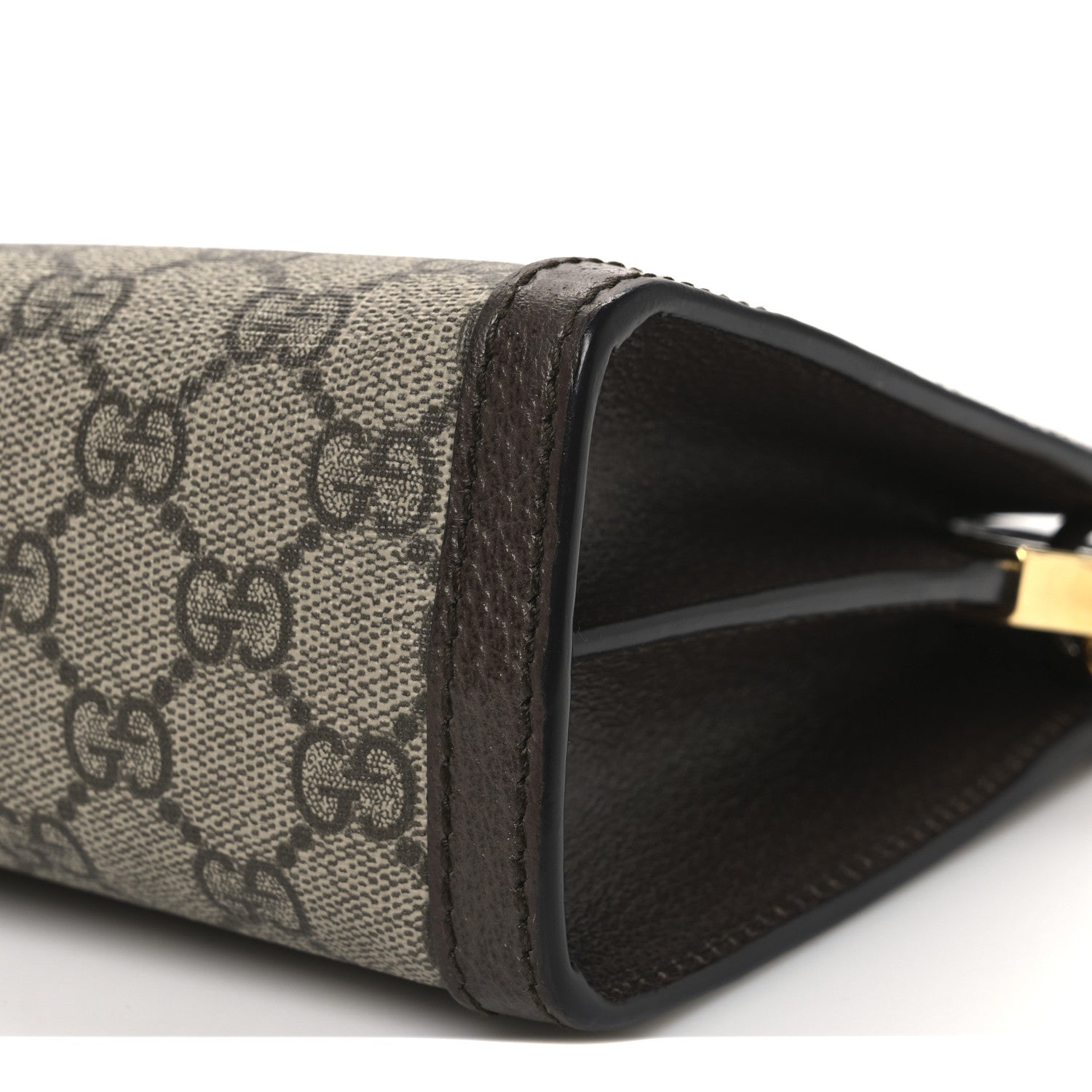 Gucci GG Supreme Monogram Web Small Ophidia Chain Shoulder Bag Brown 10 of 10