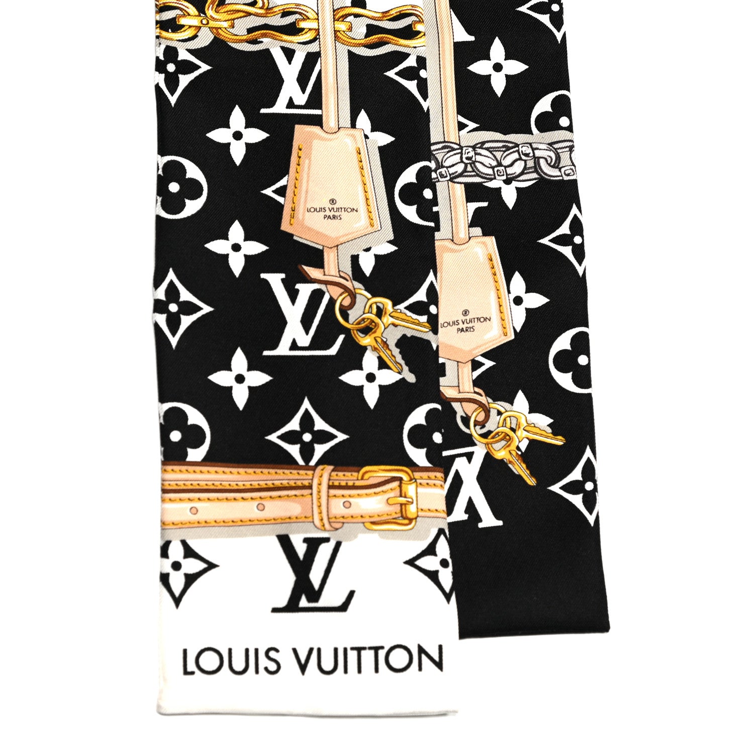 Louis Vuitton Silk Monogram Confidential Bandeau Black 3 of 4