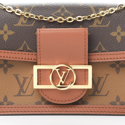 Louis Vuitton Reverse Monogram Dauphine Chain Wallet 8 of 11