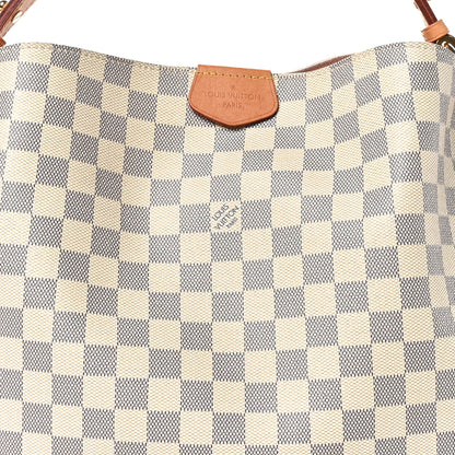 Louis Vuitton Damier Azur Graceful MM Rose Ballerine 7 of 9