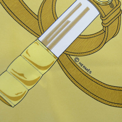 Hermes Silk Eperon D Or Scarf 90 Black Gold 4 of 4