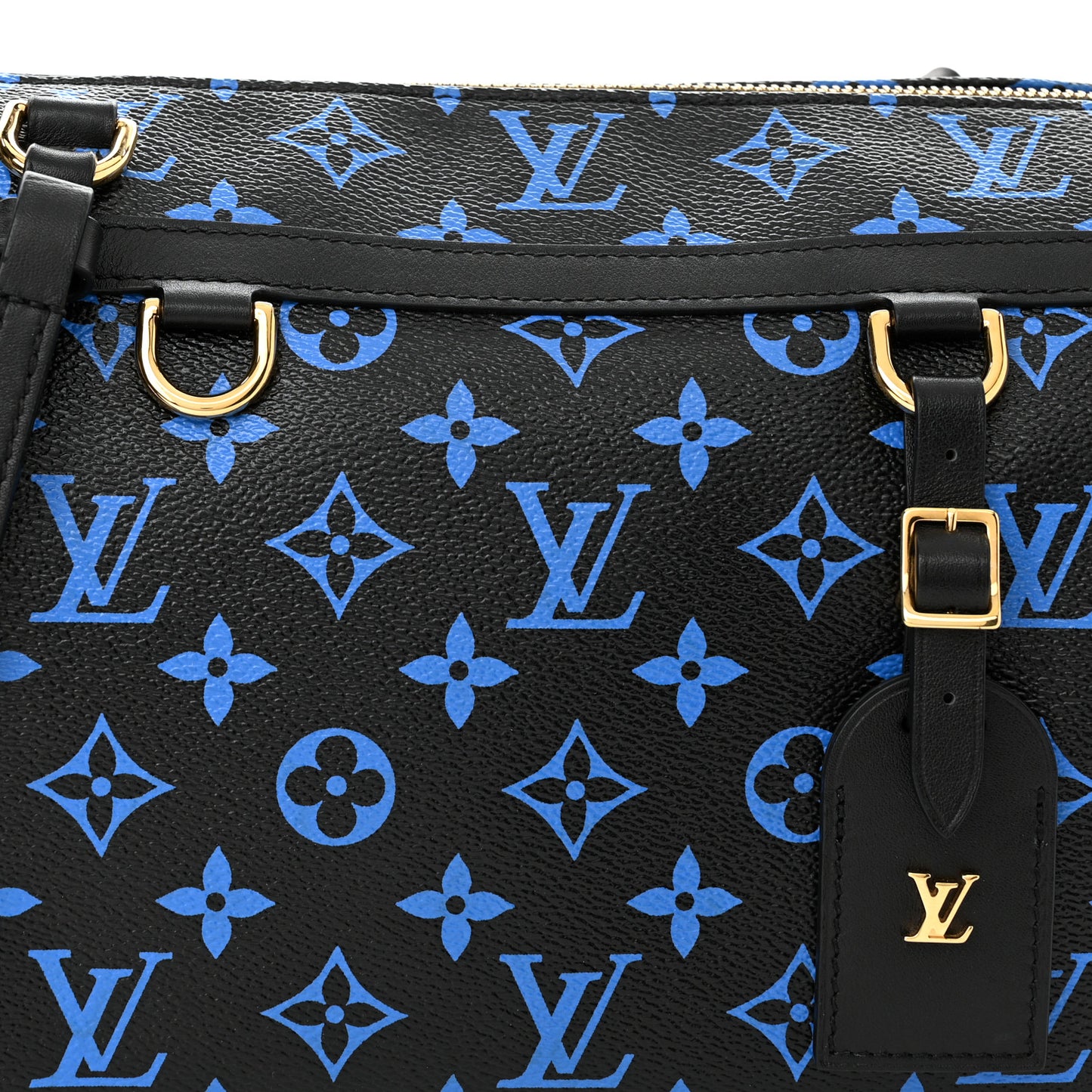 Colored Monogram Speedy Amazon PM Blue Black