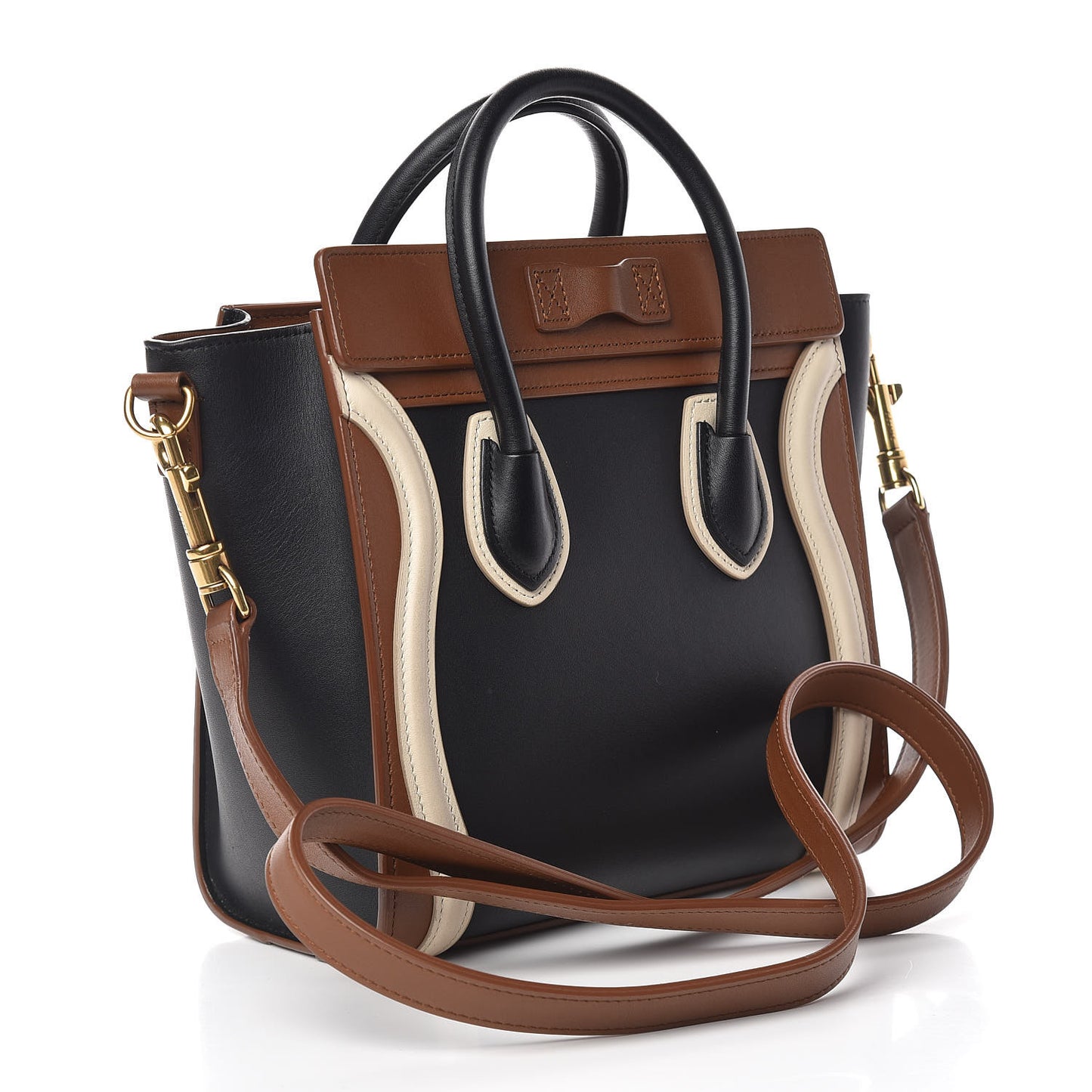 Satin Calfskin Nano Tri-Color Luggage
