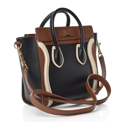 Celine Satin Calfskin Nano Tri-Color Luggage 3 of 15