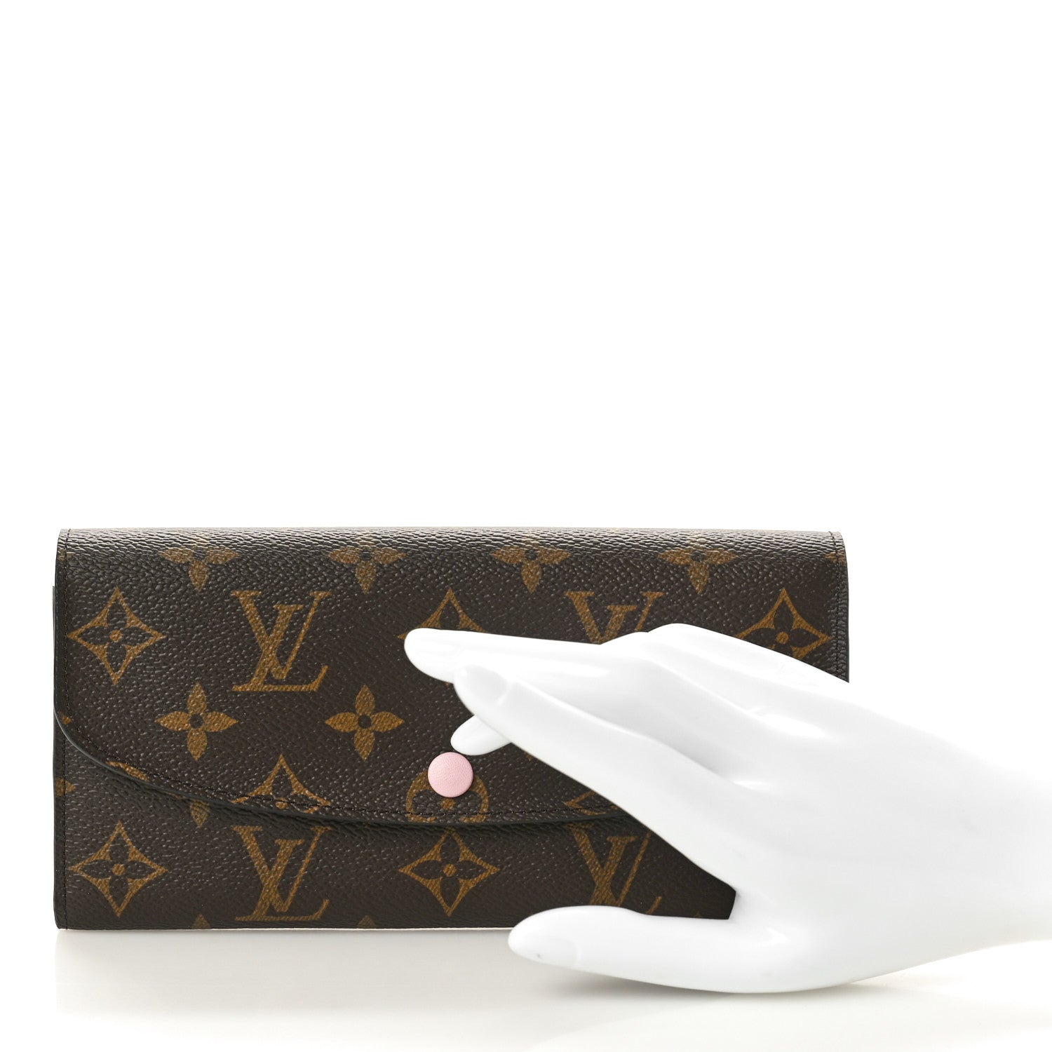 Louis Vuitton Monogram Emilie Wallet Rose Ballerine 1 of 7