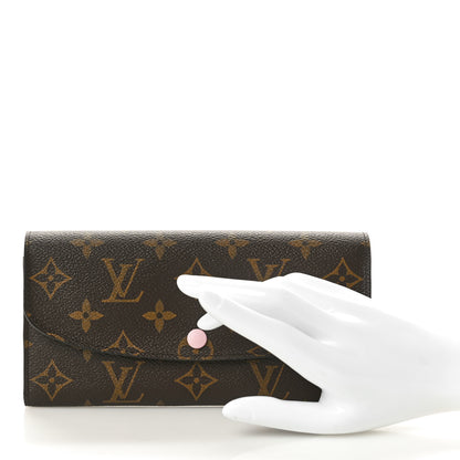 Louis Vuitton Monogram Emilie Wallet Rose Ballerine 1 of 7