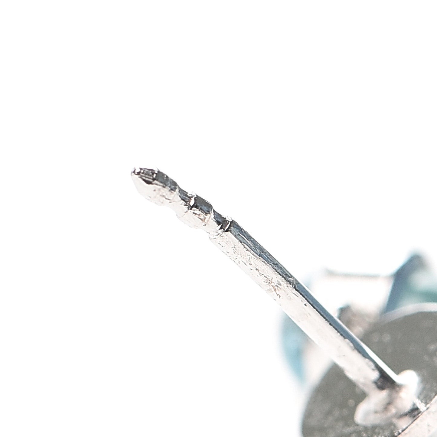 Sterling Silver Trademark Blue Topaz Heart Drop Earrings
